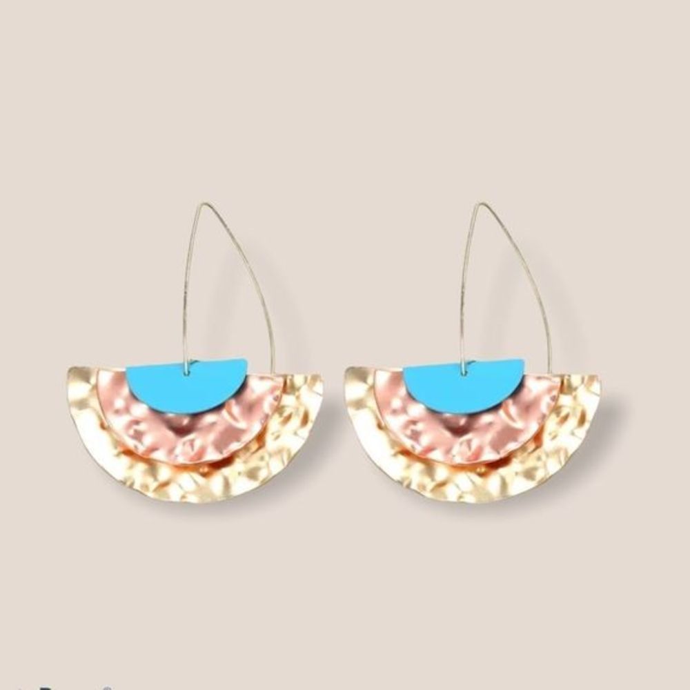 Crescent Drop Earrings - Picture 3 of 4